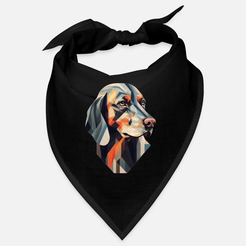 Chien - élégant, moderne, abstrait - art canin Bandana