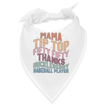 Neuro Krankenschwester Shirt, Mama Tip-Top Fifty-Fifty - Bandana - Weiß - Vorne