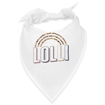 Großmutter Hemd, Lolli Regenbogen Leopardenmuster - Bandana - Weiß - Vorne