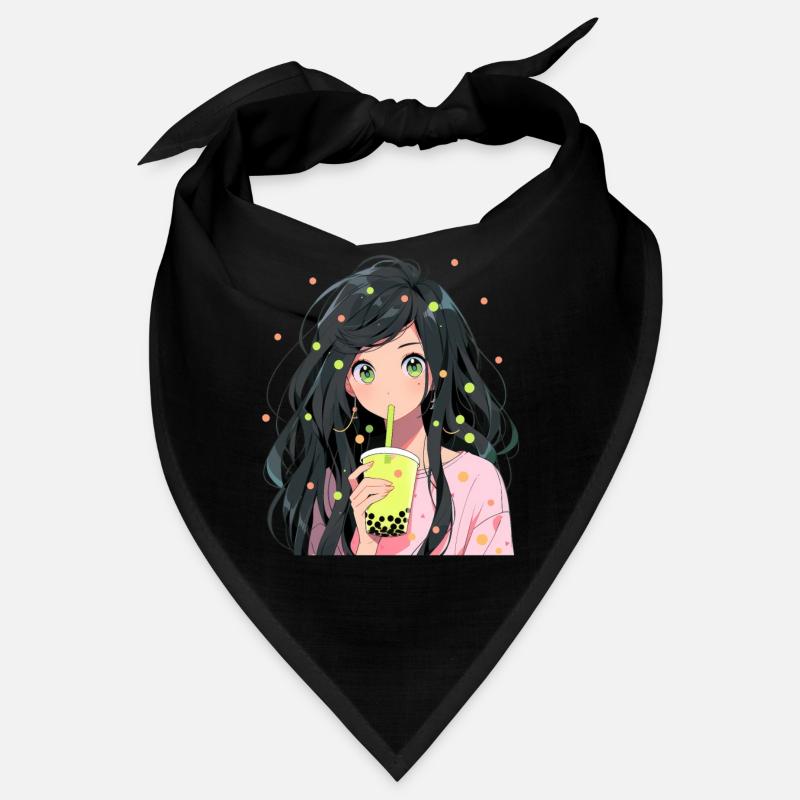 Anime and Boba Bubble Tea Bandana
