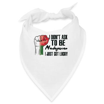 Madagaskar-Stolz Madagaskar-Flagge Gewachsen - Bandana - Weiß - Vorne