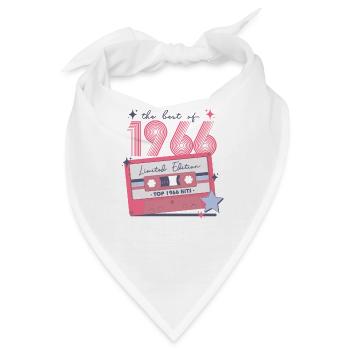 Geboren 1966 1966 Geburtstag geschenk Jahrgang - Bandana - Weiß - Vorne