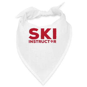 Skilehrer - Bandana - Weiß - Vorne