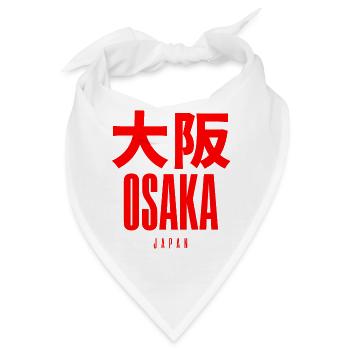 Osaka Japan - Bandana - Weiß - Vorne
