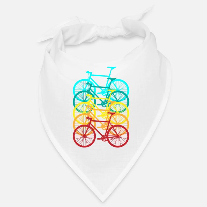Fahrrad in Retro-Farben, cooles MTB-Design Radler Bandana