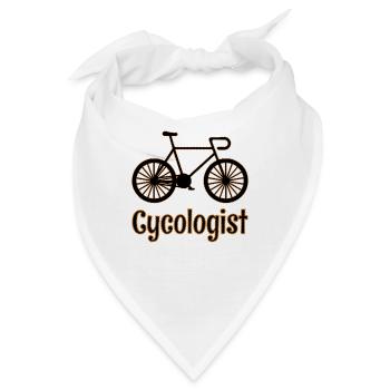 Cycologist Fahrrad-Design: Retro-Vintage für Biker - Bandana - Weiß - Vorne