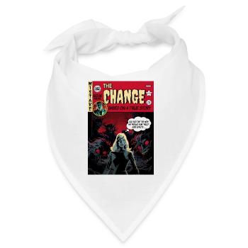 Retro Horror Comic - Die Veränderung - Bandana - Weiß - Vorne