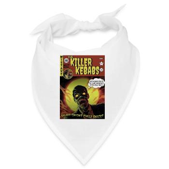 Retro Horror Comic - Killer Kebabs - Bandana - Weiß - Vorne