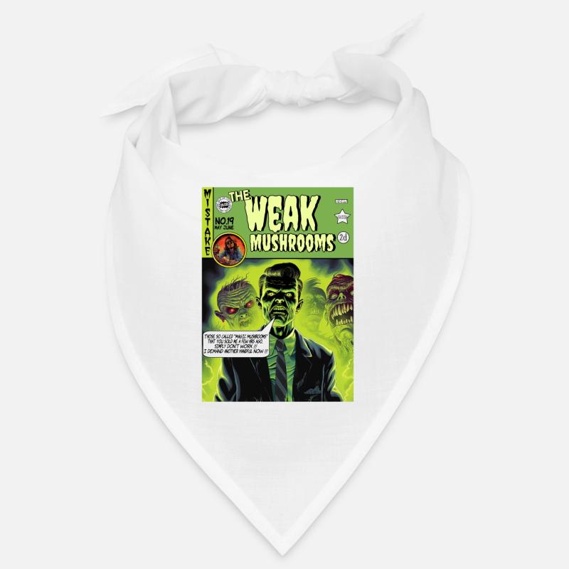 Retro Horror Comic - The Weak Mushrooms Bandana