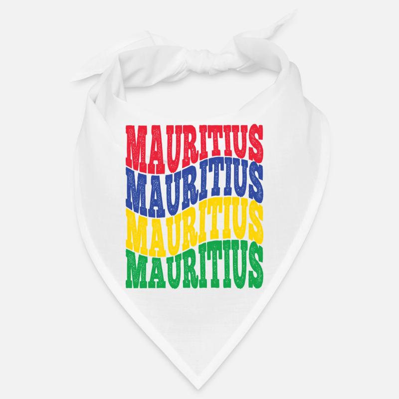 idee cadeau Couleurs du drapeau de l'ile Maurice Bandana