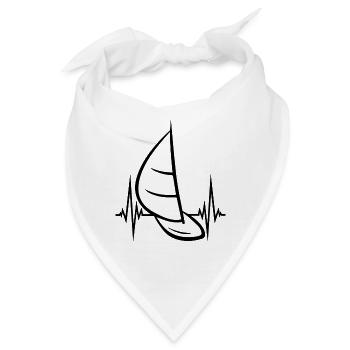Segelboot Heartbeat Segelboot - Bandana - Weiß - Vorne
