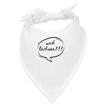 Lustiges Design Und Tschüss! - Bandana - Weiß - Vorne
