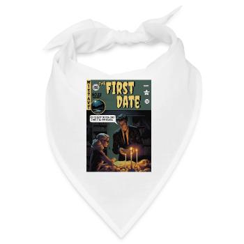 Retro Horror Comic - Das erste Date - Bandana - Weiß - Vorne