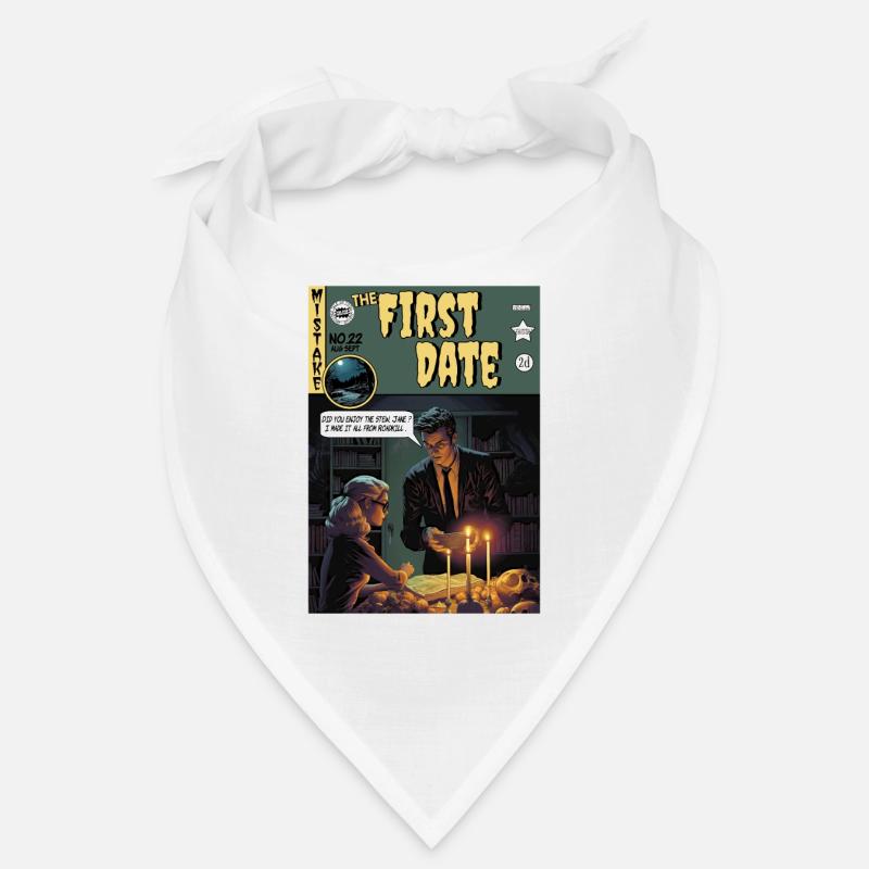 Retro Horror Comic - The First Date Bandana