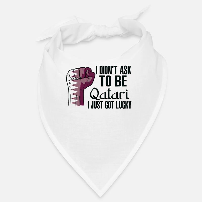 Qatari Pride Qatar Flag Grown Qatari Roots Qatari Bandana