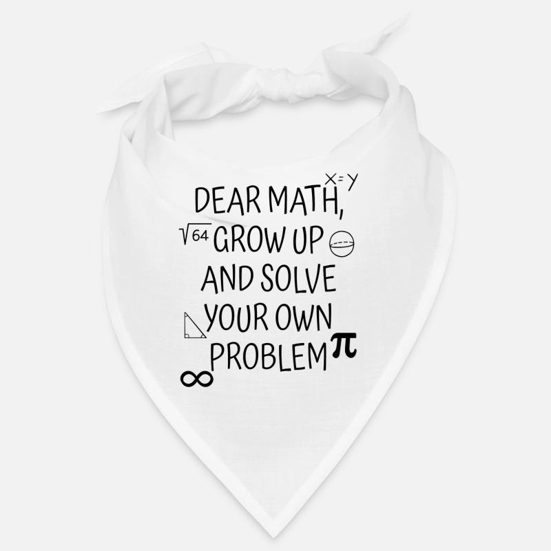 Math Saying Math Teacher Funny Student Bandana