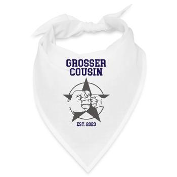 Grosser Cousin Du Wirst Großer Cousin 2023 - Bandana - Weiß - Vorne