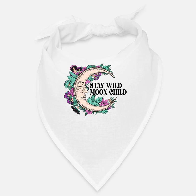 Halloween Magic: Sleeping Moon with Crystals Bandana