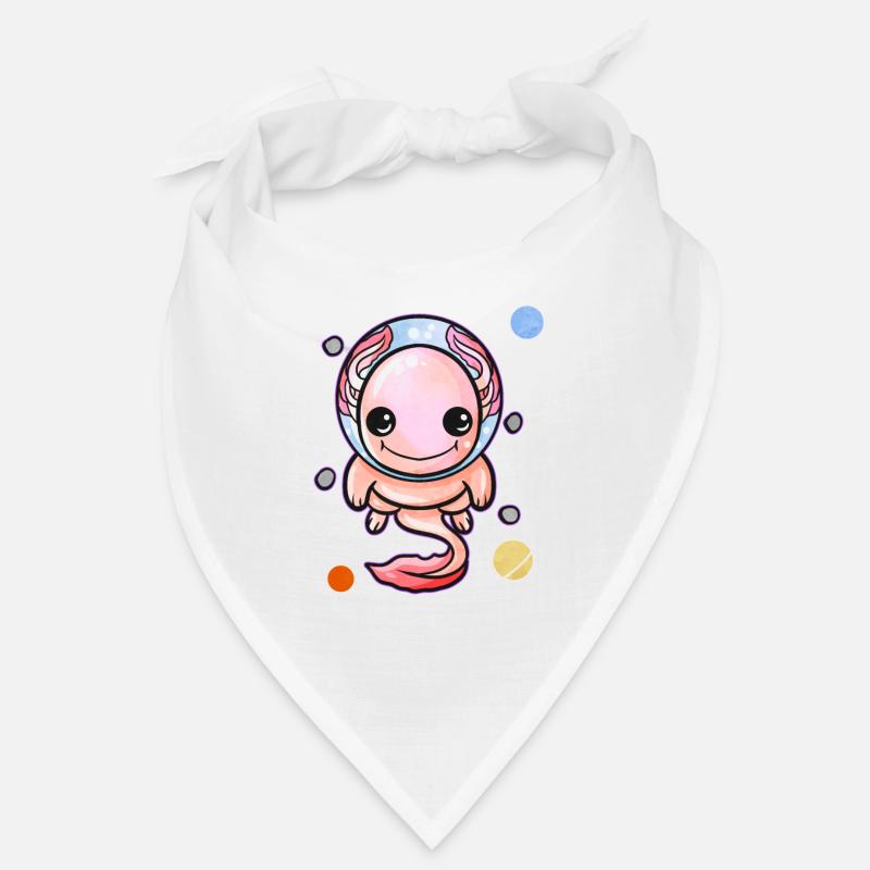 Axolotls dans l’aquarium spatial animaux de compagnie axolotls Bandana