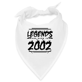 Legende 2002 - Jahrgang 2002 - Baujahr 2002 - Bandana - Weiß - Vorne