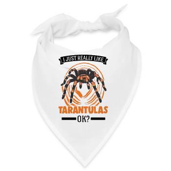 Ich mag einfach Taranteln - Bandana - Weiß - Vorne