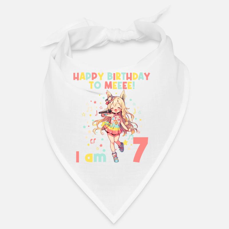 Anime Mandga K-Pop KPop Mädchen 7. Geburtstag Bandana
