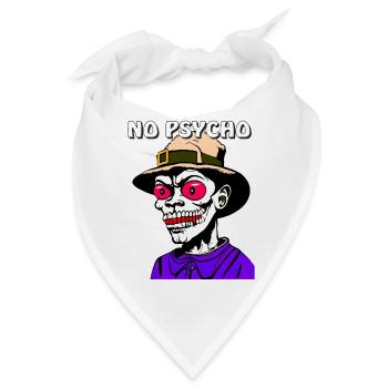 HALLOWEEN NO PSYCHO - Bandana - Weiß - Vorne