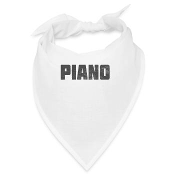 Piano - Bandana - Weiß - Vorne