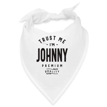 Vertrau mir, ich bin Johnny - Johnny Name - Bandana - Weiß - Vorne