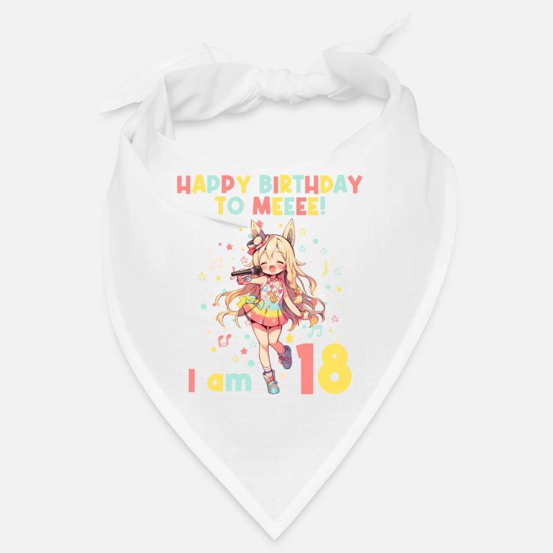 Anime Mandga K-Pop KPop Mädchen 18. Geburtstag Bandana