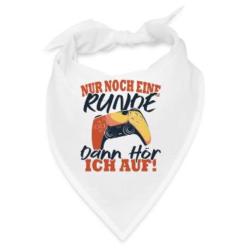 Nur noch eine Runde dann hör ich auf - Bandana - Weiß - Vorne