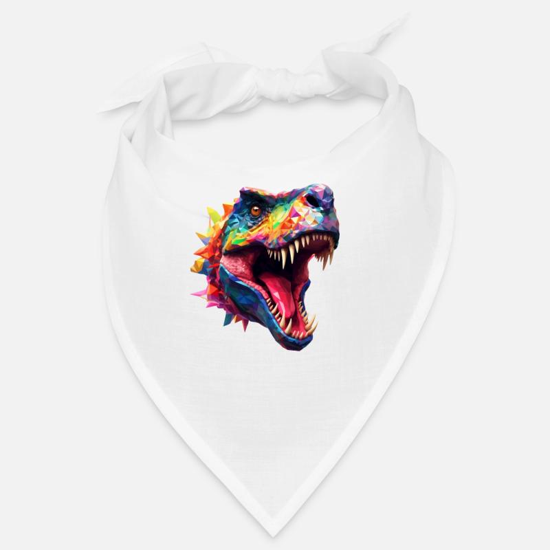 Polygon T-Rex Dinosaur Bandana