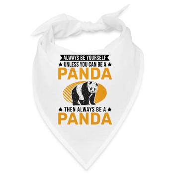 Always be yourself Panda - Bandana - Weiß - Vorne