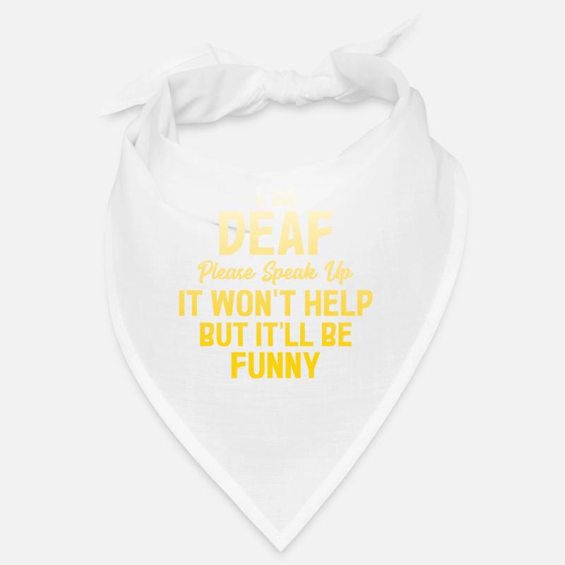 Lustige Deaf Pride ASL Zeichensprache Bandana
