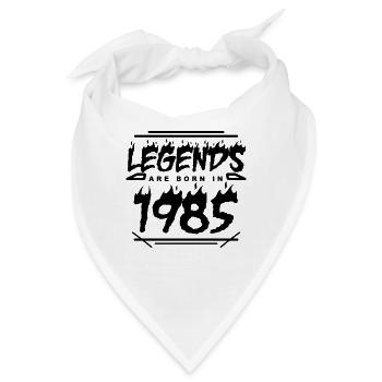 Legende 1985 - Jahrgang 1985 - Baujahr 1985 - Bandana - Weiß - Vorne