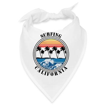 Surfing Surfboard Surfer Wassersport - Bandana - Weiß - Vorne