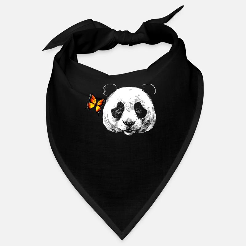 Panda avec papillon Bandana