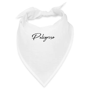 peligroso gefährlich spanisch - Bandana - Weiß - Vorne