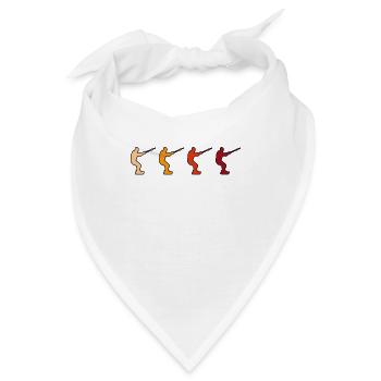 Kite Surfen Retro - Bandana - Weiß - Vorne