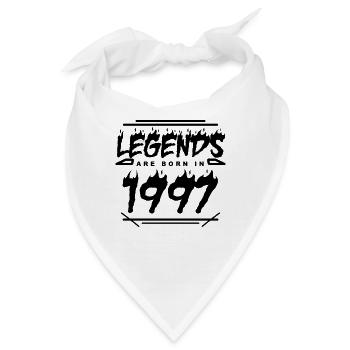 1997 - Jahrgang 1997 - Baujahr 1997 - Bandana - Weiß - Vorne