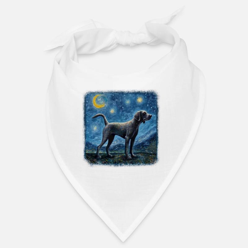 German Shorthaired Pointer Van gogh starry night Bandana