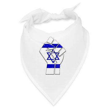 Israel-Flagge Israelischer Landstolz Einheimische Familie - Bandana - Weiß - Vorne