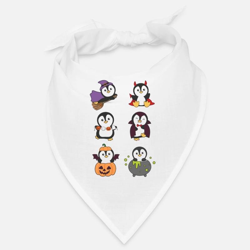 Penguin Halloween Devil Pumpkin Vampire Costume Bandana