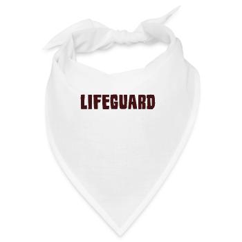Lifeguard Rettungsschwimmer - Bandana - Weiß - Vorne