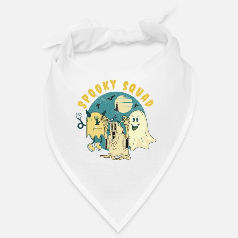Spooky Squad Halloween Retro Maskottchen Bandana