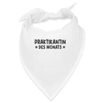 Praktikantin des Monats - Bandana - Weiß - Vorne