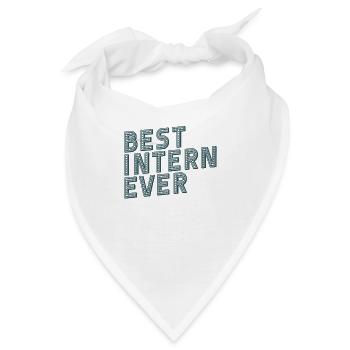 bester Praktikant - Bandana - Weiß - Vorne