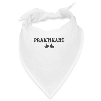 Praktikant - Bandana - Weiß - Vorne