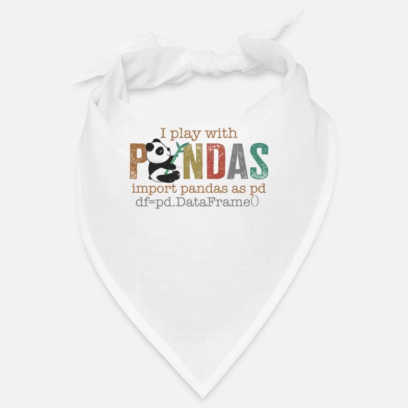 Chemise de programmeur, je joue avec Pandas Import Bandana