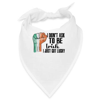 Irischer Patriot Irland Flagge Grown Irish Roots - Bandana - Weiß - Vorne